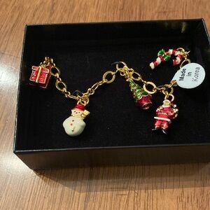 NWT CHRISTOPHER RADKO CHARMS OF CHRISTMAS BRACELET